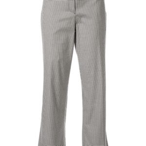 A.P.C. Cece checked cropped trousers - Brown