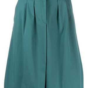 A.P.C. belted A-line skirt - Blue
