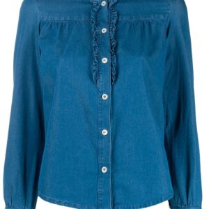 A.P.C. long-sleeve denim blouse - Blue