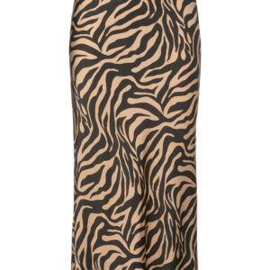 Andamane tiger-print midi skirt - Brown