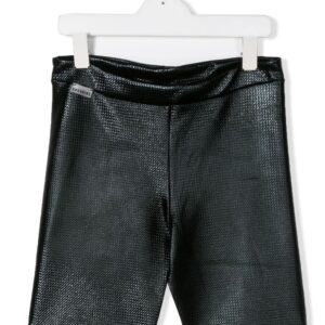 Andorine TEEN textured biker shorts - Black