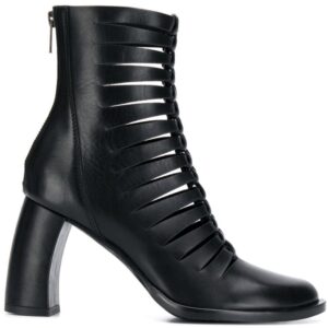 Ann Demeulemeester cut out ankle boots - Black
