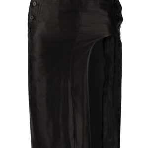 Ann Demeulemeester cut-out fitted skirt - Black