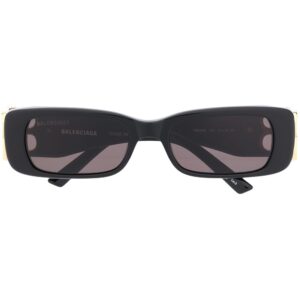 Balenciaga Eyewear rectangular frame BB Sunglasses - Black