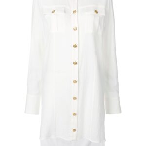 Balmain elongated loose blouse - White