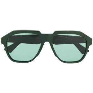 Bottega Veneta Eyewear geometric aviator-frame sunglasses - Green