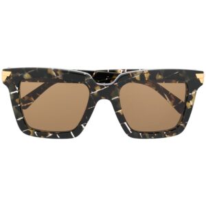 Bottega Veneta Eyewear tortoiseshell-effect square sunglasses - Black