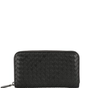 Bottega Veneta Pre-Owned Intrecciato zipped continental wallet - Black