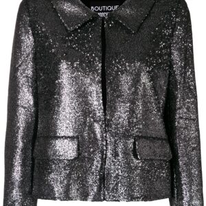 Boutique Moschino sequin embellished jacket - Metallic