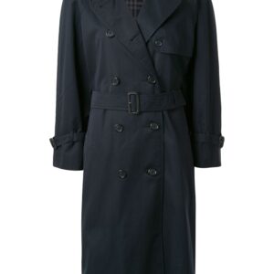 Burberry Pre-Owned double-breasted trench coat - Blue