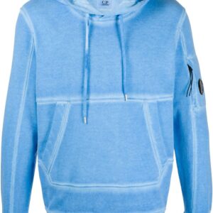 C.P. Company plain long-sleeved hoodie - Blue