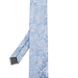 Canali all-over print tie - Blue
