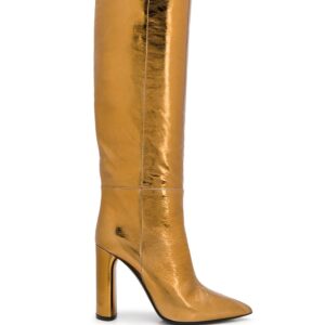 Casadei knee high boots - GOLD