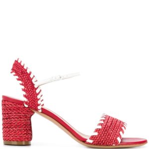 Casadei woven block-heel sandals - Red