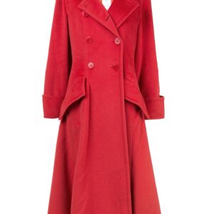 Céline Pre-Owned long flared double-breasted coat