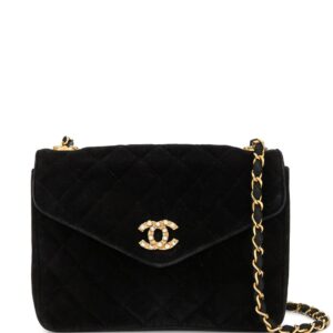 Chanel Pre-Owned 1985-1993 diamond quilted shoulder bag - Black