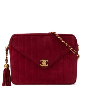 Chanel Pre-Owned 1992's Mademoiselle fringe chain shoulder bag - Red