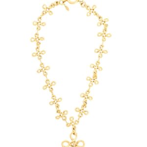 Chanel Pre-Owned 1993 CC loops long necklace - GOLD