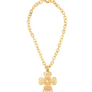 Chanel Pre-Owned 1995 CC Necklace - GOLD