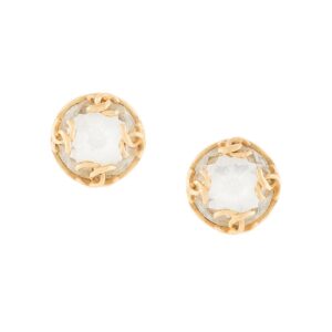 Chanel Pre-Owned 1995s CC button earrings - GOLD
