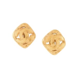 Chanel Pre-Owned 1996 CC earrings - GOLD