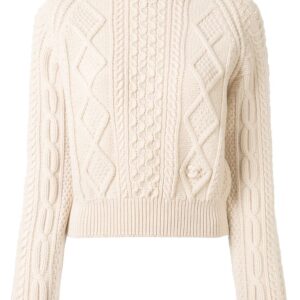 Chanel Pre-Owned 1996 cable-knit jumper - PINK