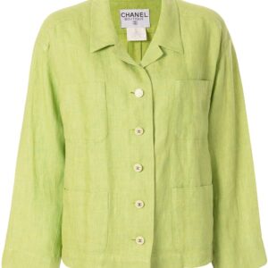 Chanel Pre-Owned 1996's long sleeve jacket - Green