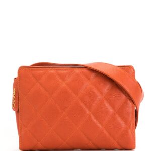 Chanel Pre-Owned 1997 diamond quilted belt bag - ORANGE