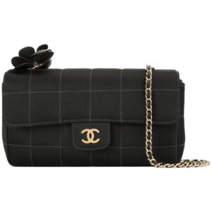 Chanel Pre-Owned 2005-2006 Camellia chain shoulder bag - Black