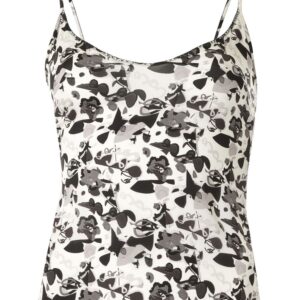 Chanel Pre-Owned 2005 Camellia print camisole - White