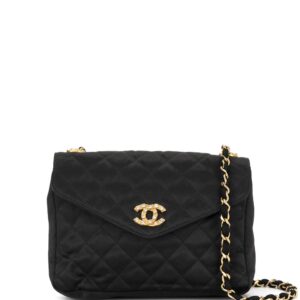 Chanel Pre-Owned '85-93s quilted chain shoulder bag - Black