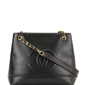 Chanel Pre-Owned CC Logos Chain tote bag - Black