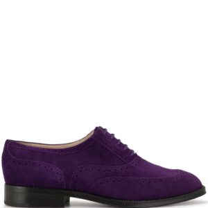 Chanel Pre-Owned CC textured brogues - PURPLE