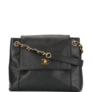 Chanel Pre-Owned Chain Shoulder Tote Bag - Black