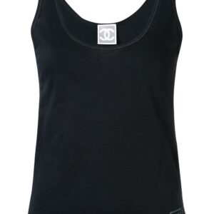 Chanel Pre-Owned Sports Line logo tank top - Black
