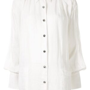 Chanel Pre-Owned balloon sleeve shirt - White