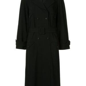 Chanel Pre-Owned belted trench coat - Black
