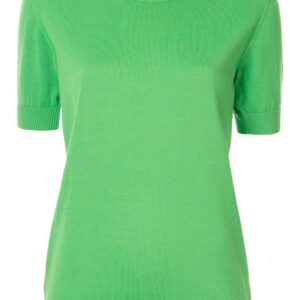 Chanel Pre-Owned buttoned shoulder knitted T-shirt - Green