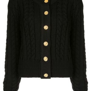 Chanel Pre-Owned cable knit cardigan - Black