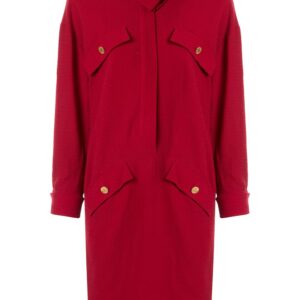 Chanel Pre-Owned cravat collar dress - Red
