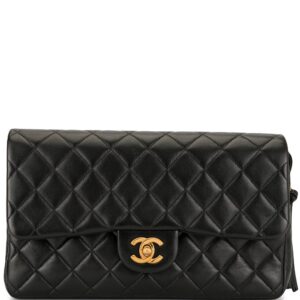 Chanel Pre-Owned diamond quilted chain backpack - Black