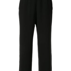 Chanel Pre-Owned flared cropped trousers - Black