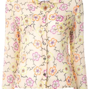 Chanel Pre-Owned floral print shirt - Yellow