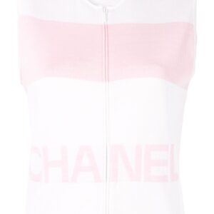 Chanel Pre-Owned sleeveless jumper - White