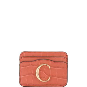 Chloé C logo cardholder - ORANGE