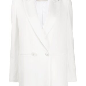 Circolo 1901 double-breasted fitted blazer - White