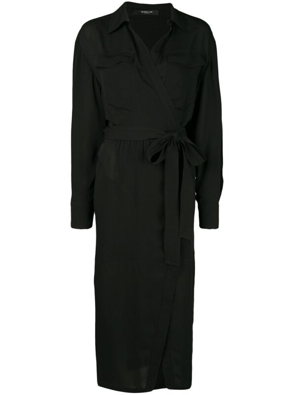 Derek Lam wrap-front dress - Black
