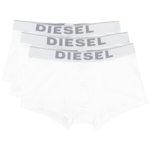 Diesel three pack logo boxer briefs - White