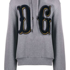 Dolce & Gabbana DG patch hoodie - Grey
