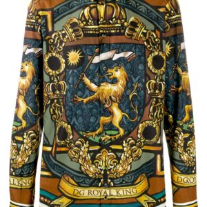 Dolce & Gabbana Heraldry print shirt - Brown